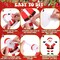 24 Pack DIY Christmas Photo Ornament Craft Kit – Add Your Own Face Santa, Reindeer, Nutcracker, Gingerbread Man, Snowman & Elf Ornaments with Stickers, Ribbon & Glue Dots for Funny Personalized Xmas Decorations